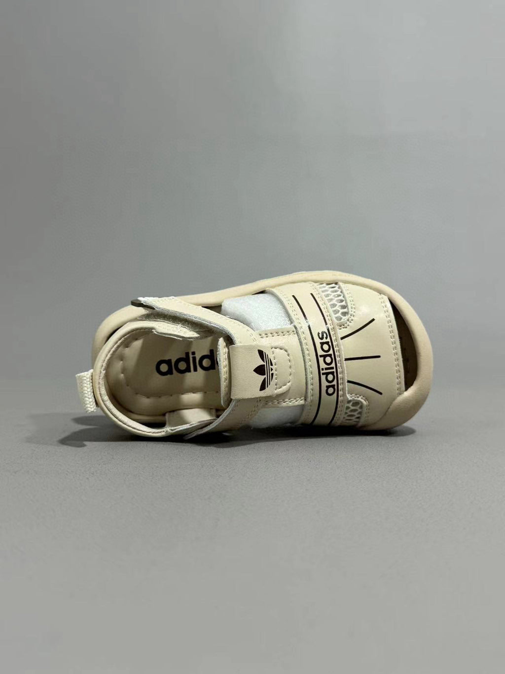 Adidas hollow Velcro sandals" Cream color"
