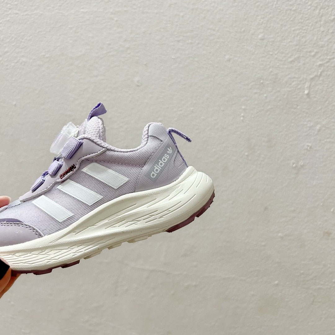 Adidas twist button mesh children's" white, purple"