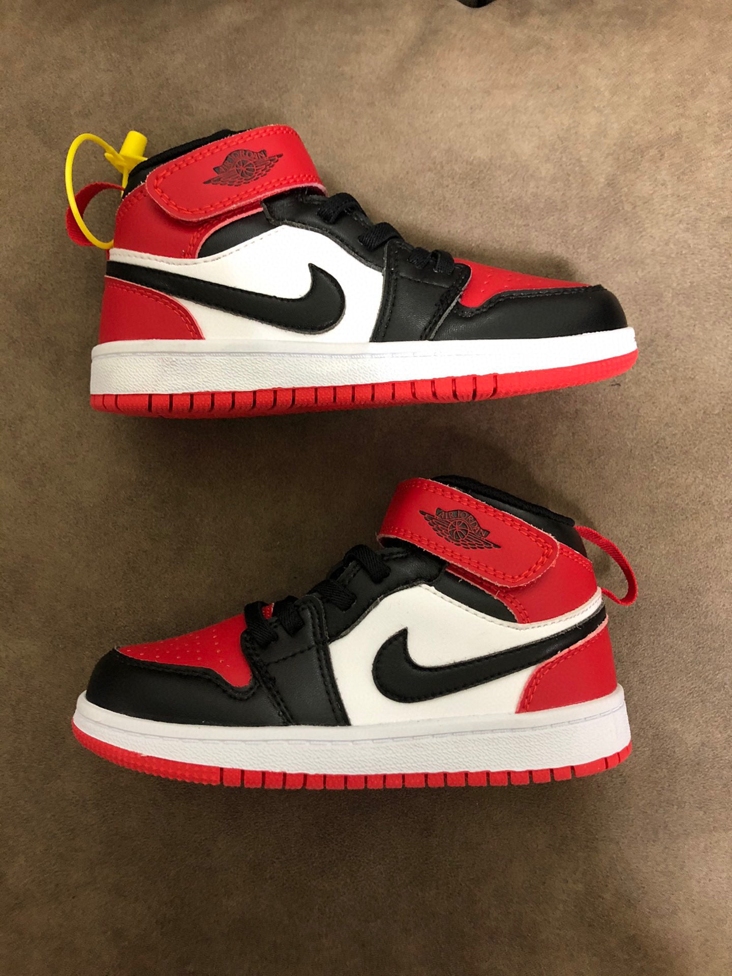 Joe's high-top Velcro children's shoes" red, white, black"