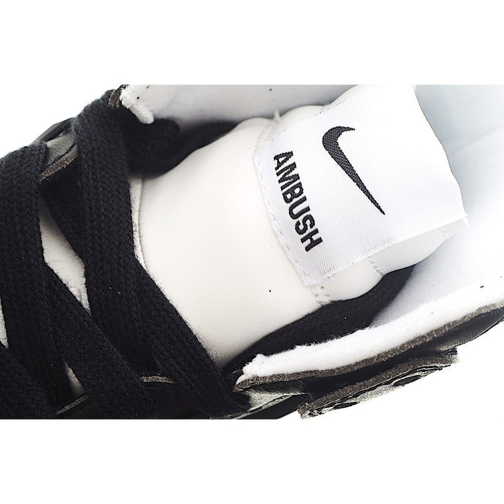 Nike Dunk High Top Swoosh " white, black"