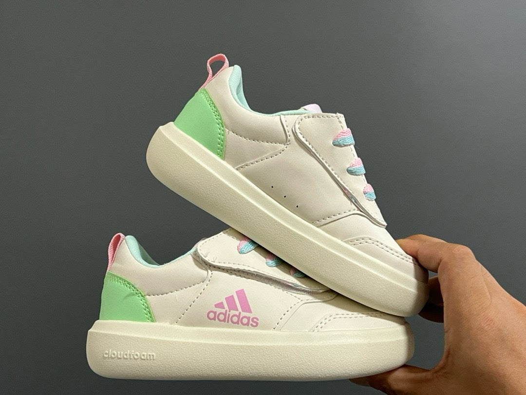 Adidas Little Dragon joint Velcro children's shoes" cream"