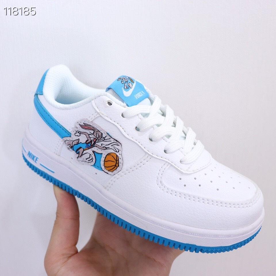 Air Force low-top lace-up sneakers" white"
