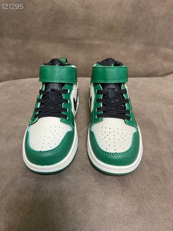 Joe's high-top Velcro children's shoes" white, and green"