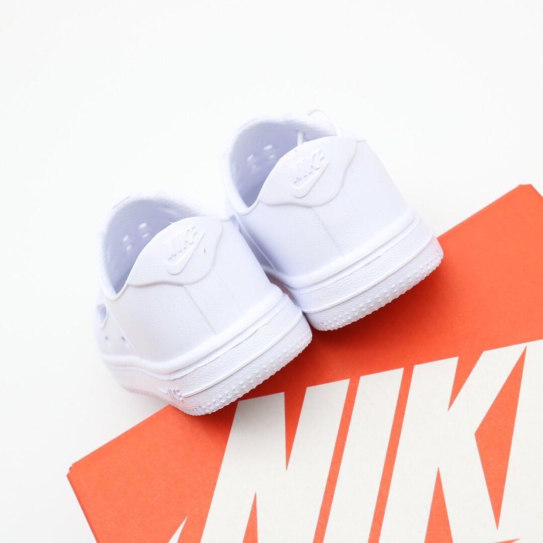 Nike Air Force Hole Shoes Beach Sandals" white"
