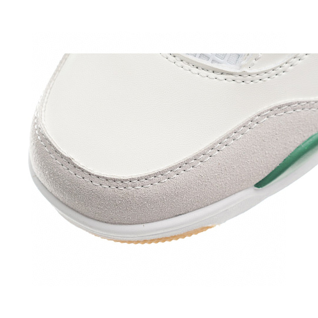 NK AJ 4th generation lace-up basketball air cushion children's shoes" white, light gray, green"