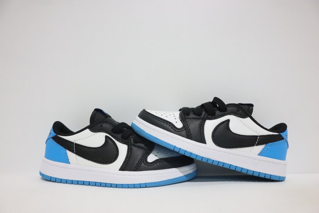 Jordan low-top hook series" white, black, blue"