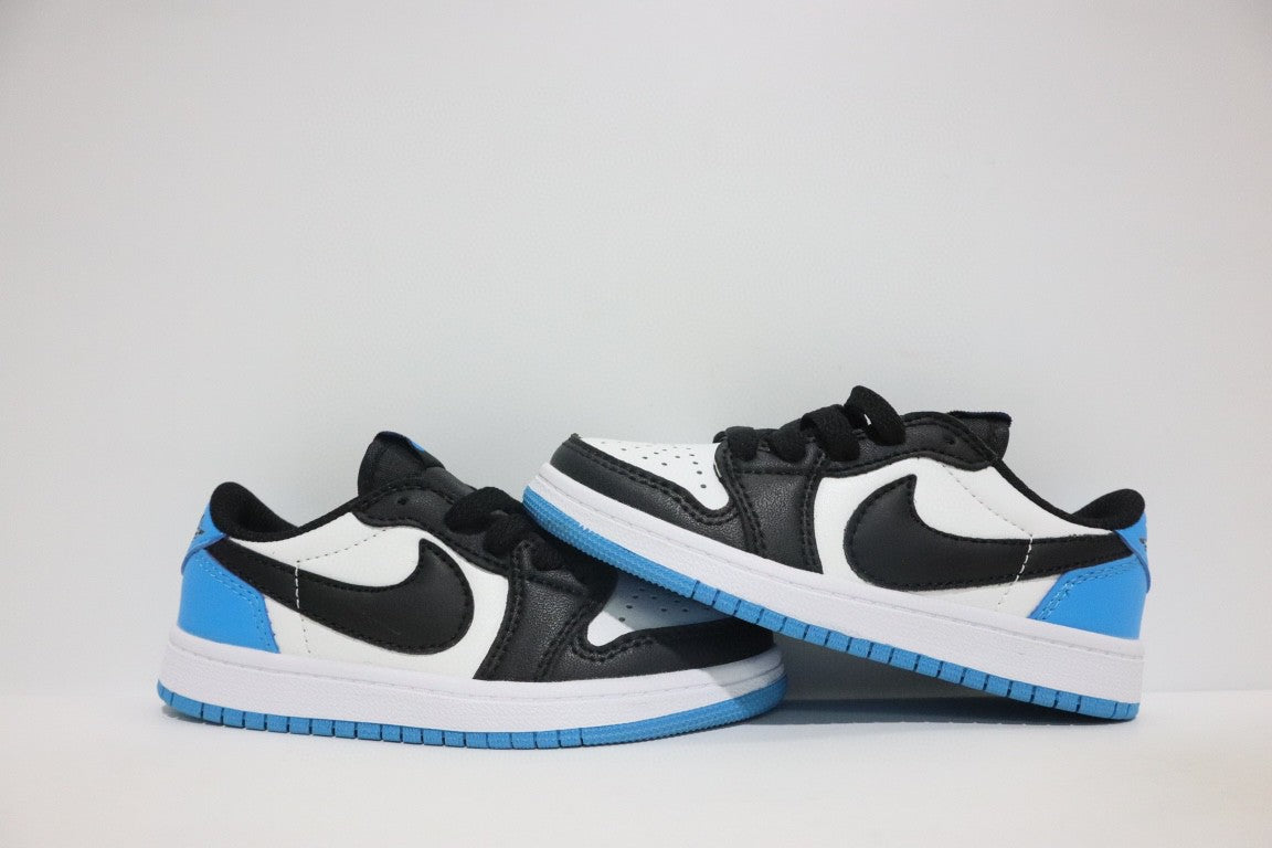 Jordan low-top hook series" white, black, blue"
