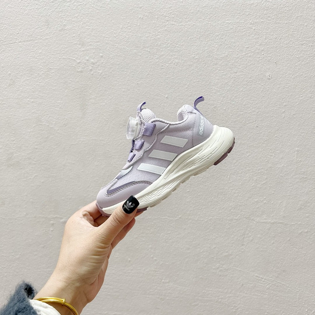 Adidas twist button mesh children's" white, purple"
