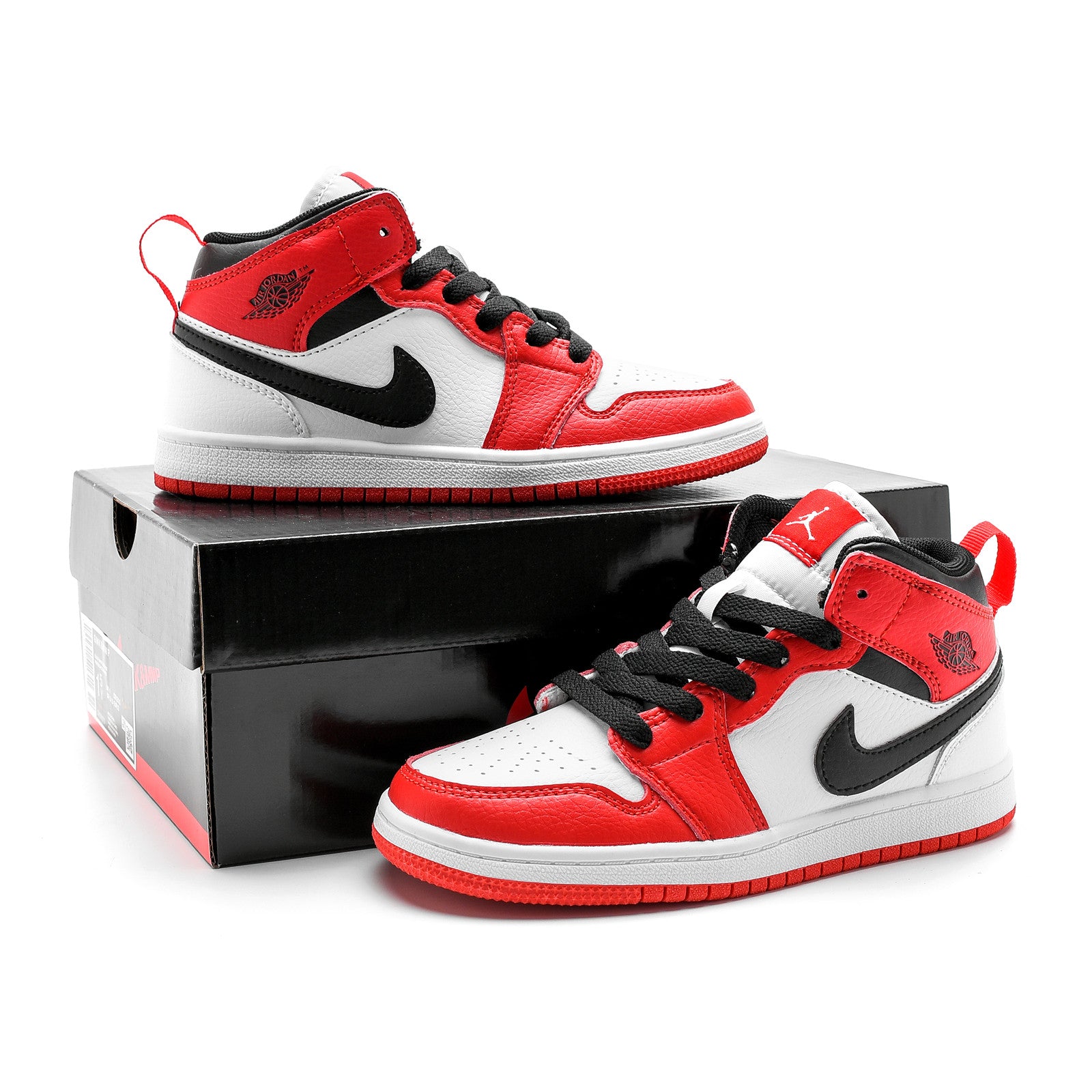 AJ-112" white, red"