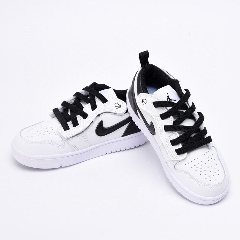 Joe 1 magic buckle children's shoes" white, black"