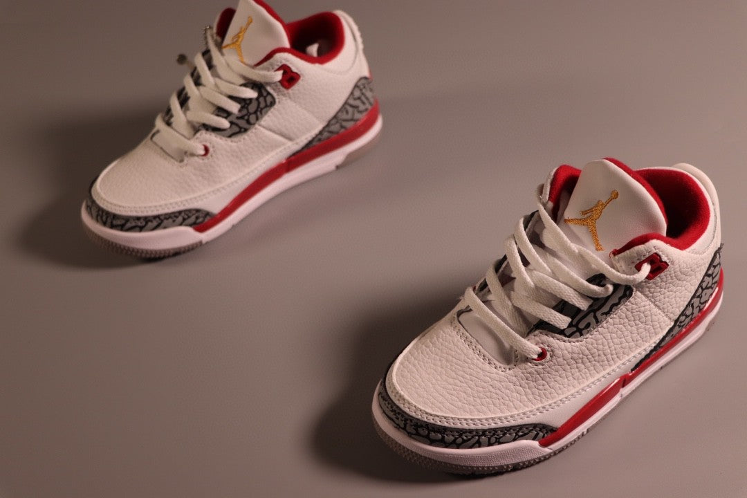 Jordan AJ3 children's shoes" white, red"