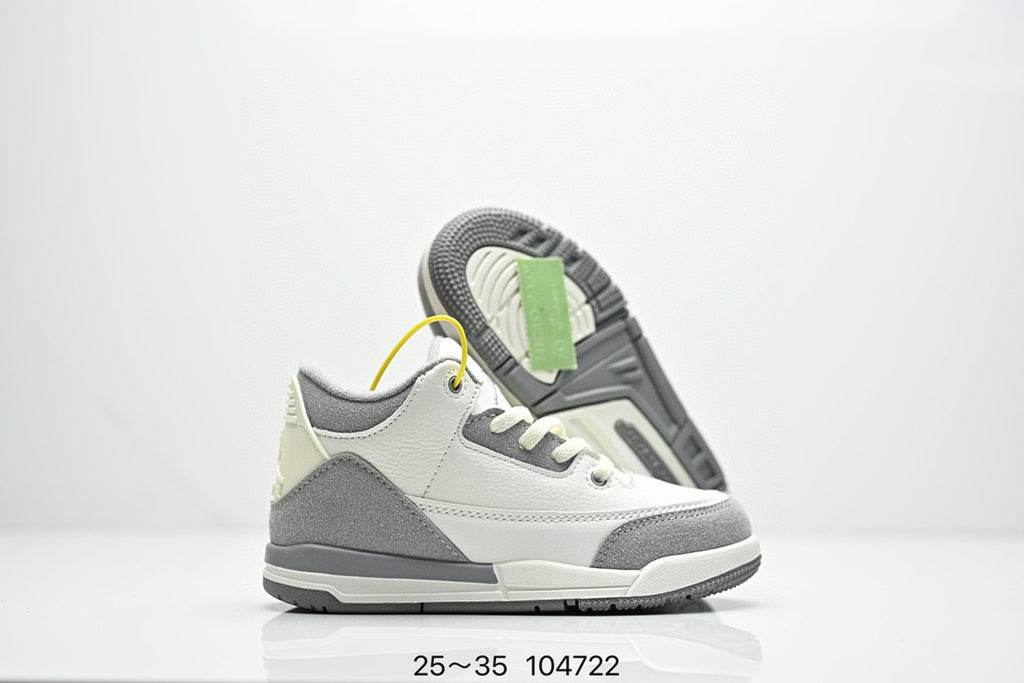Joe 3" white, gray"
