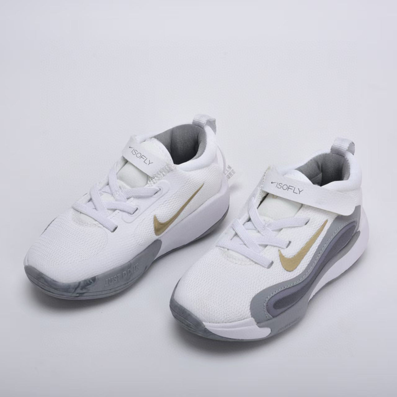 Nike basketball shoes "white, gray"