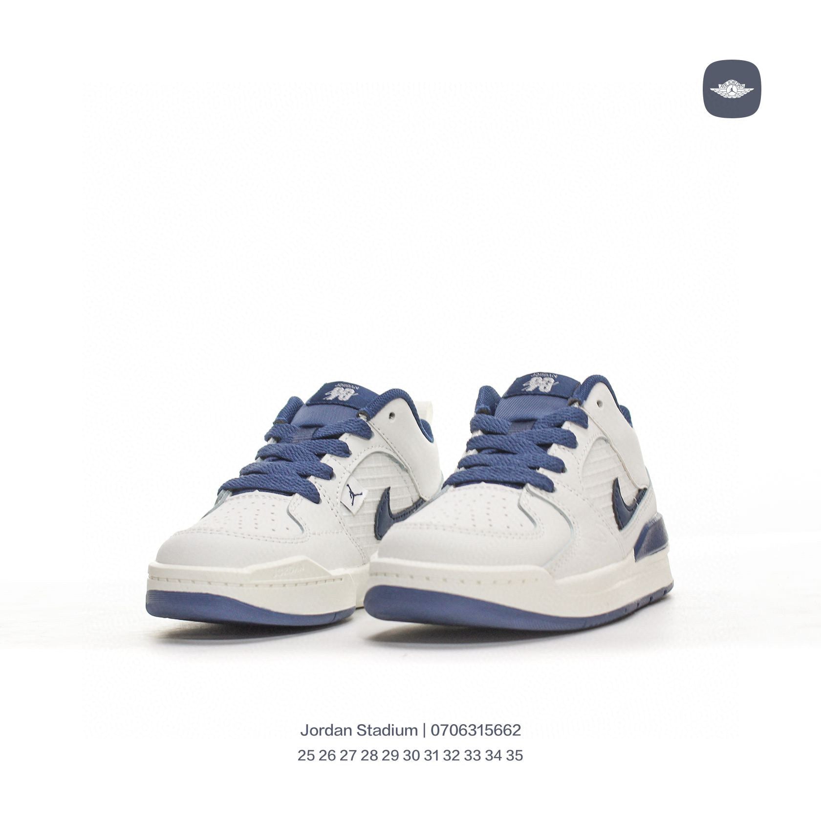 Jordan Stadium sneakers for kid" white, blue"