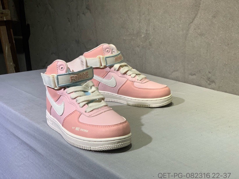 High-top Macaron Air Force" Pink"