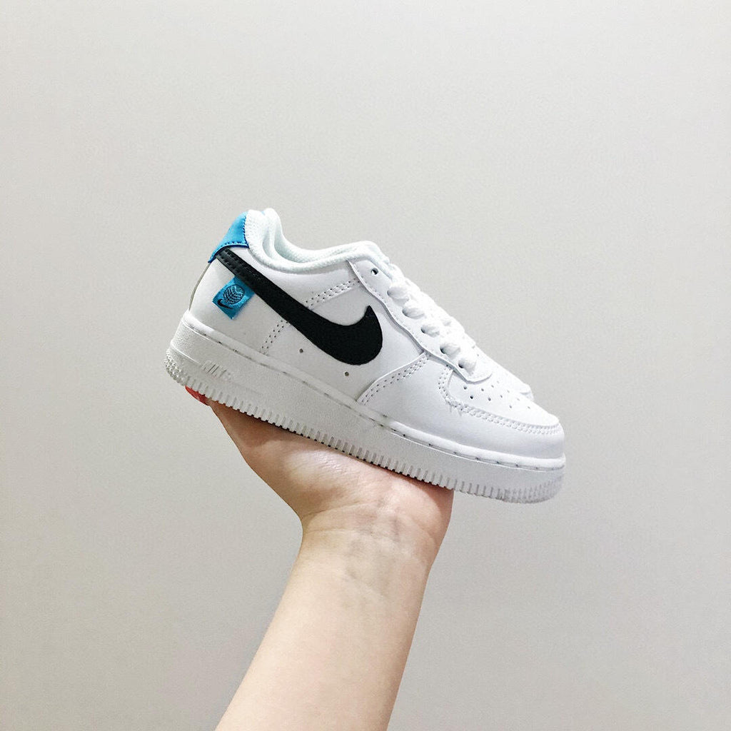 Air Force low-top lace-up sneakers" white"