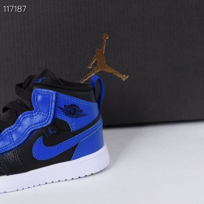 Jordan high top elastic band" black, blue"