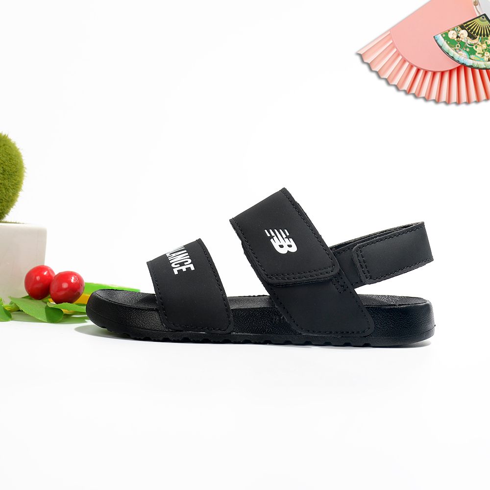 NB double bar sandals " black"