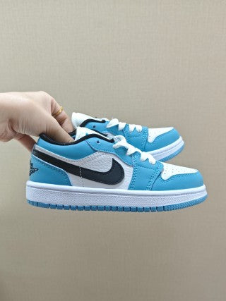 Qiao Yizhuan G version low-top children's lace-up sports shoes" blue"