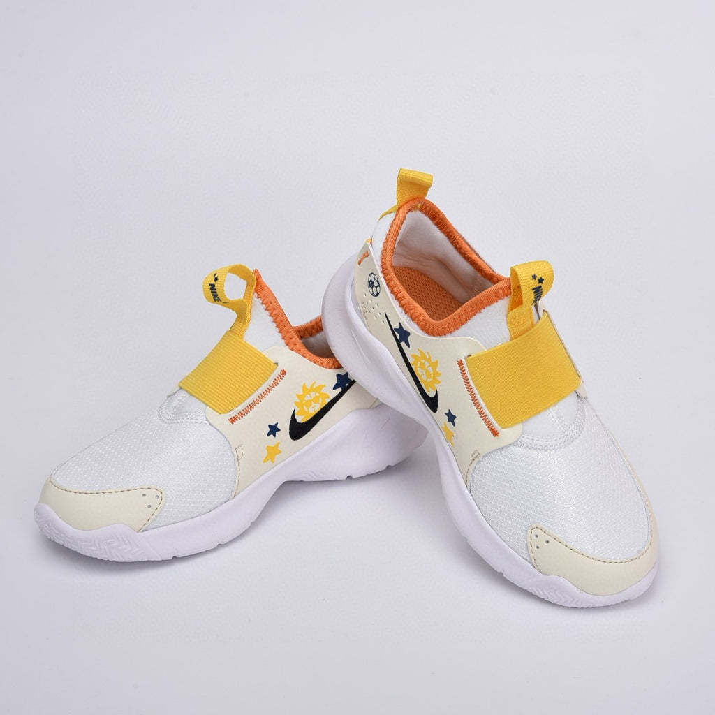 Nike slip-on running shoes" off white, Yellow ,& orange"
