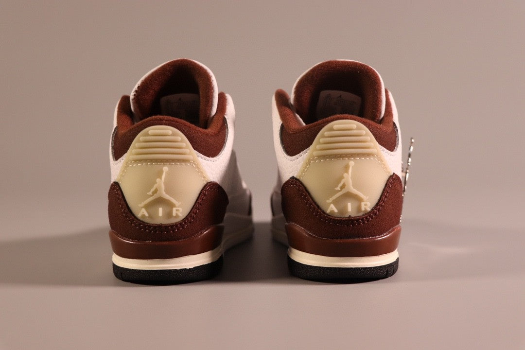 Jordan AJ3 children's shoes" white, dark brown"