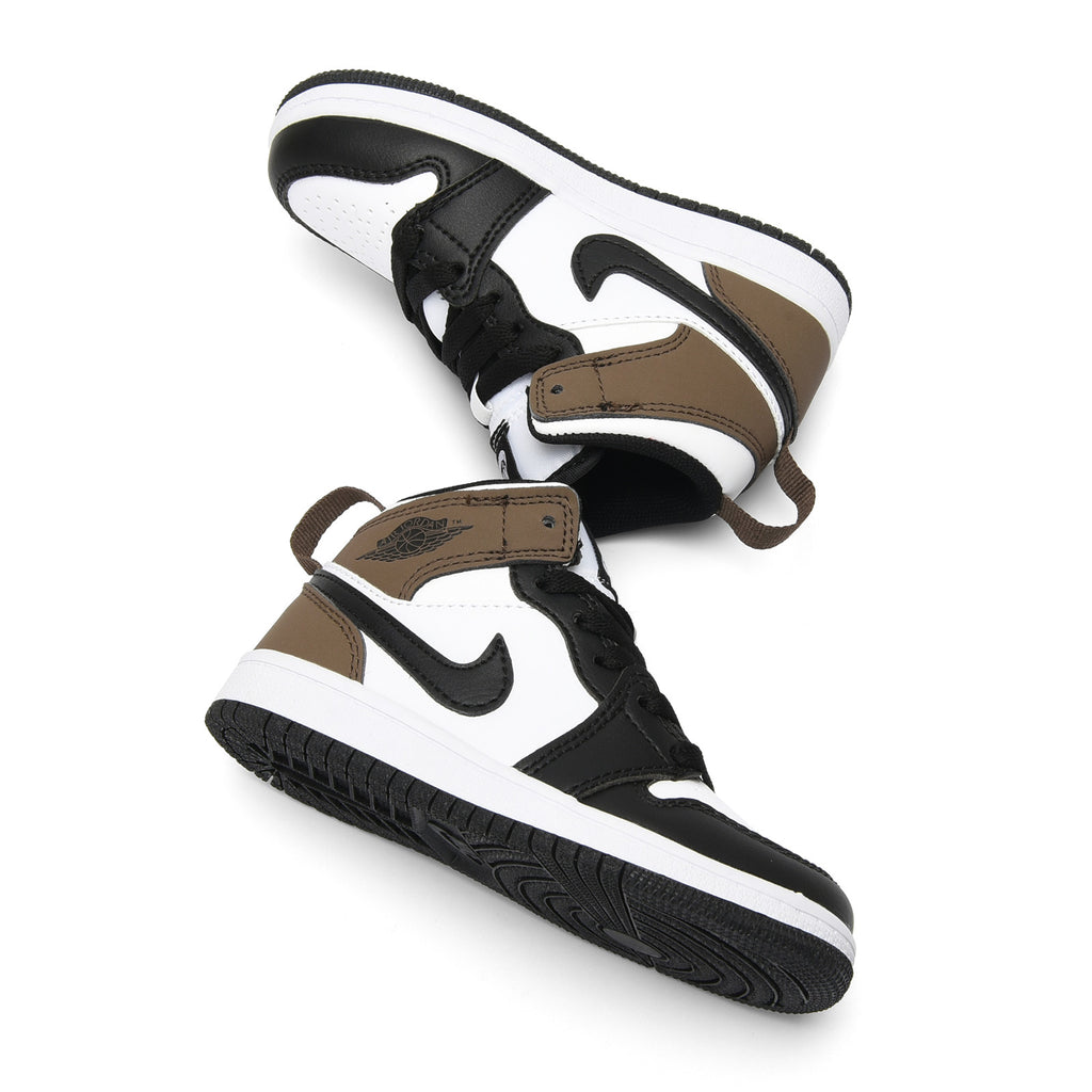 AJ-112" white, black, brown"