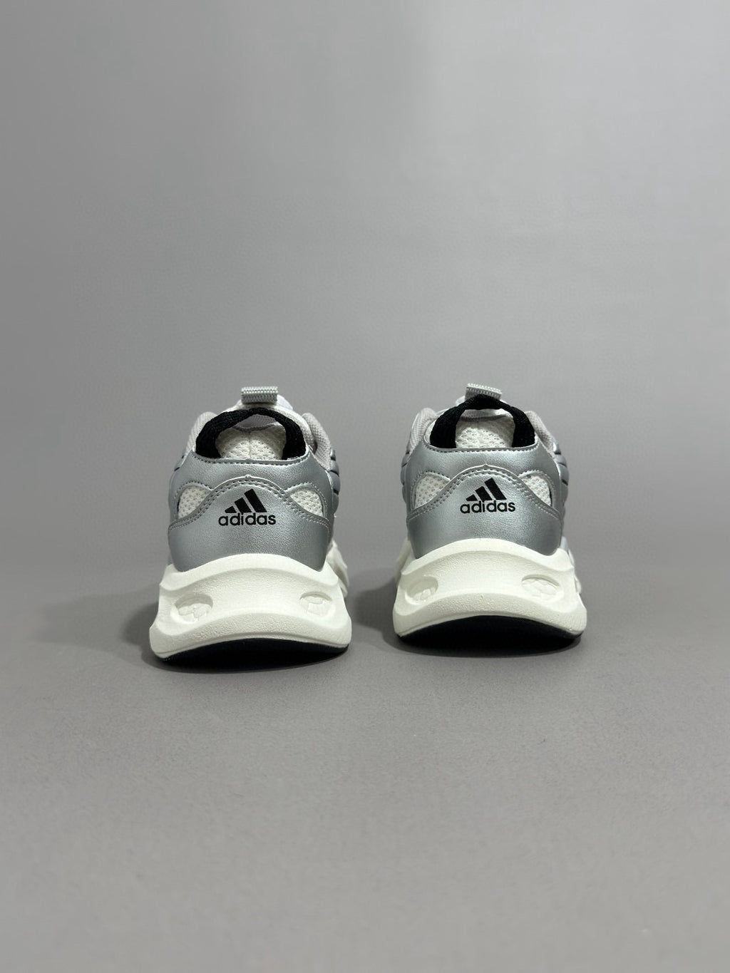 Adidas runner dad shoes" silver"