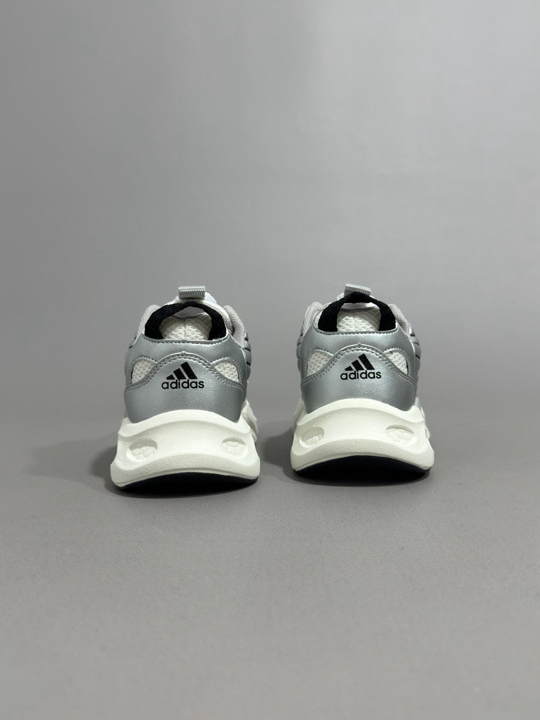 Adidas runner dad shoes" silver"