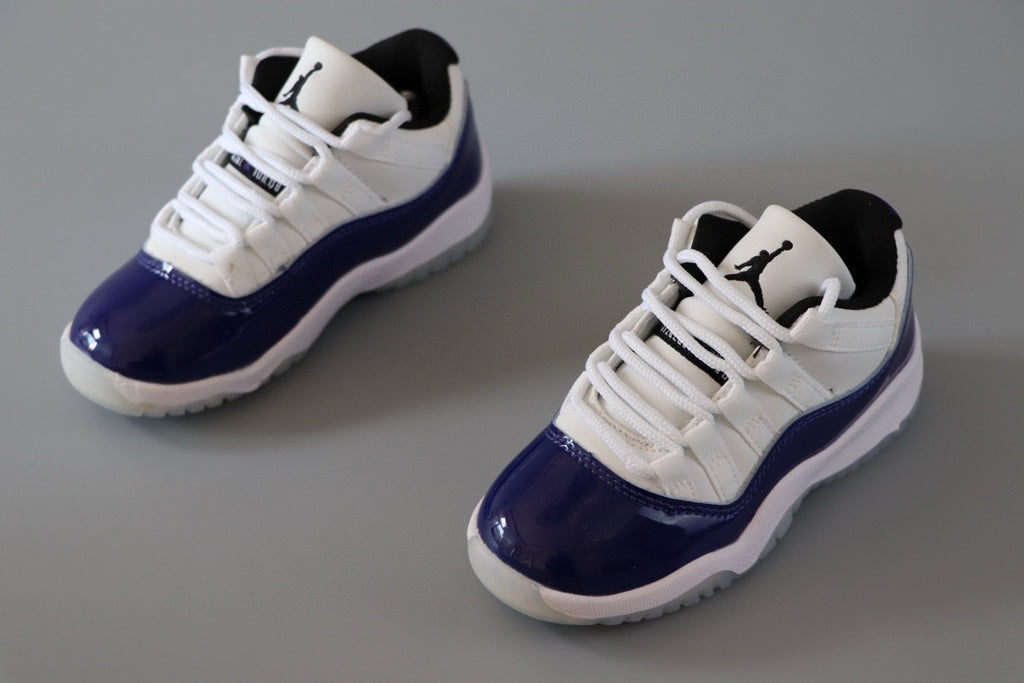 Joe 11 low-top children's shoes" white, blue"