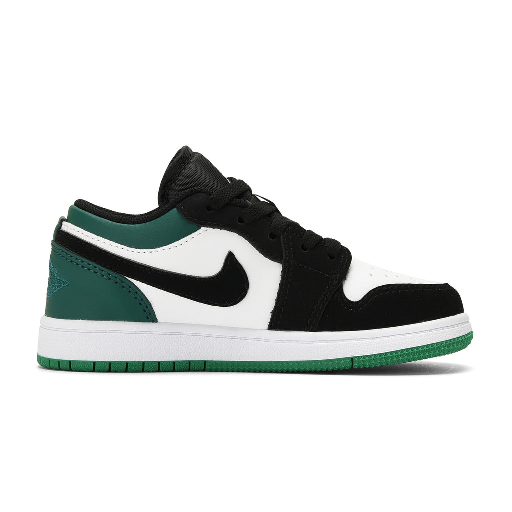 Qiaoyi low-top shoelaces" black, white, green"