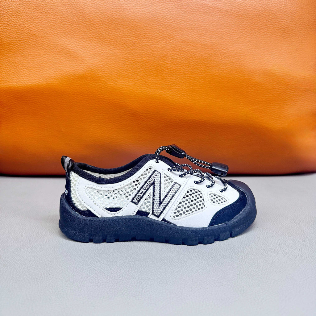 N530 MIUMIU Stream Sandals" white and dark blue"