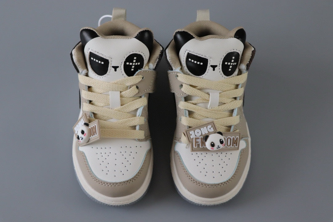 AJ Jordan Panda Light Shoes" beige, dark brown"