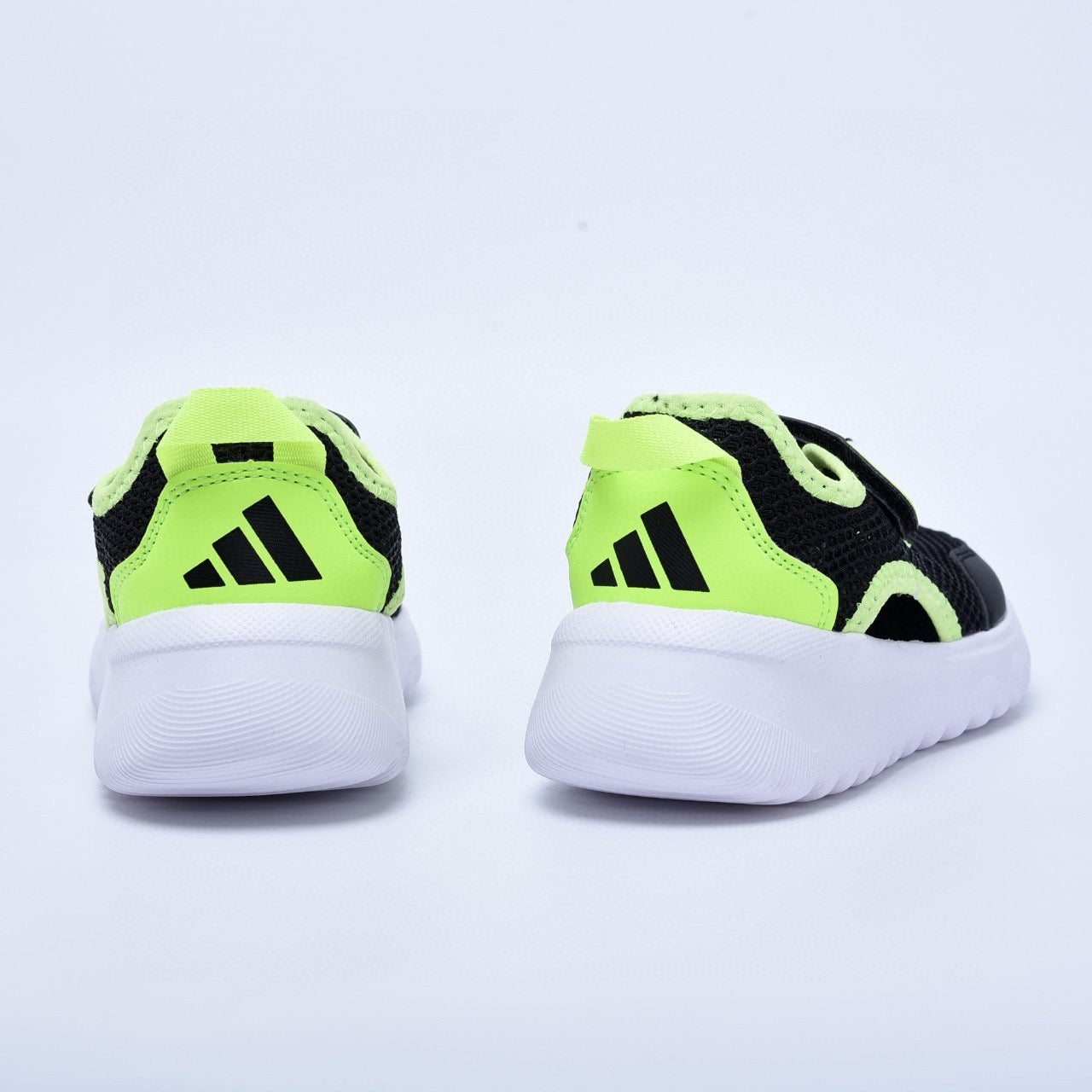 Adidas mesh single buckle sandals " Black and Yellow"