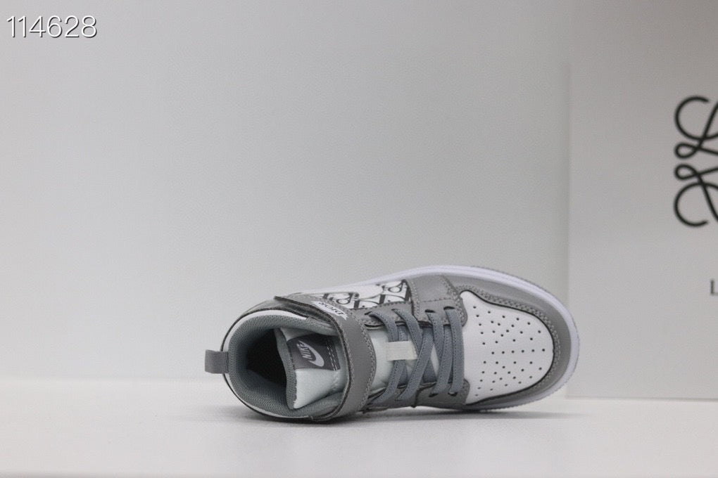 Joe's high-top Velcro children's shoes" cream gray, white"