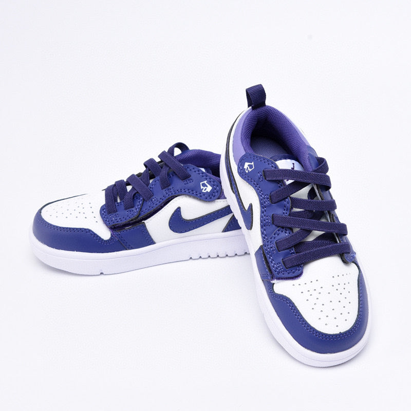 Joe 1 magic buckle children's shoes" white, blue"