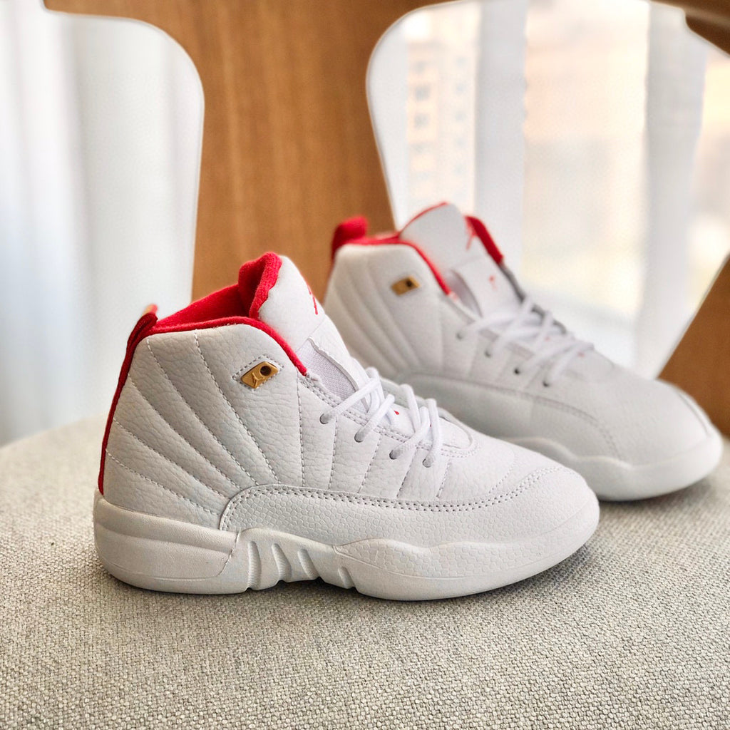 Joe 12 high quality children's shoe" white, red"