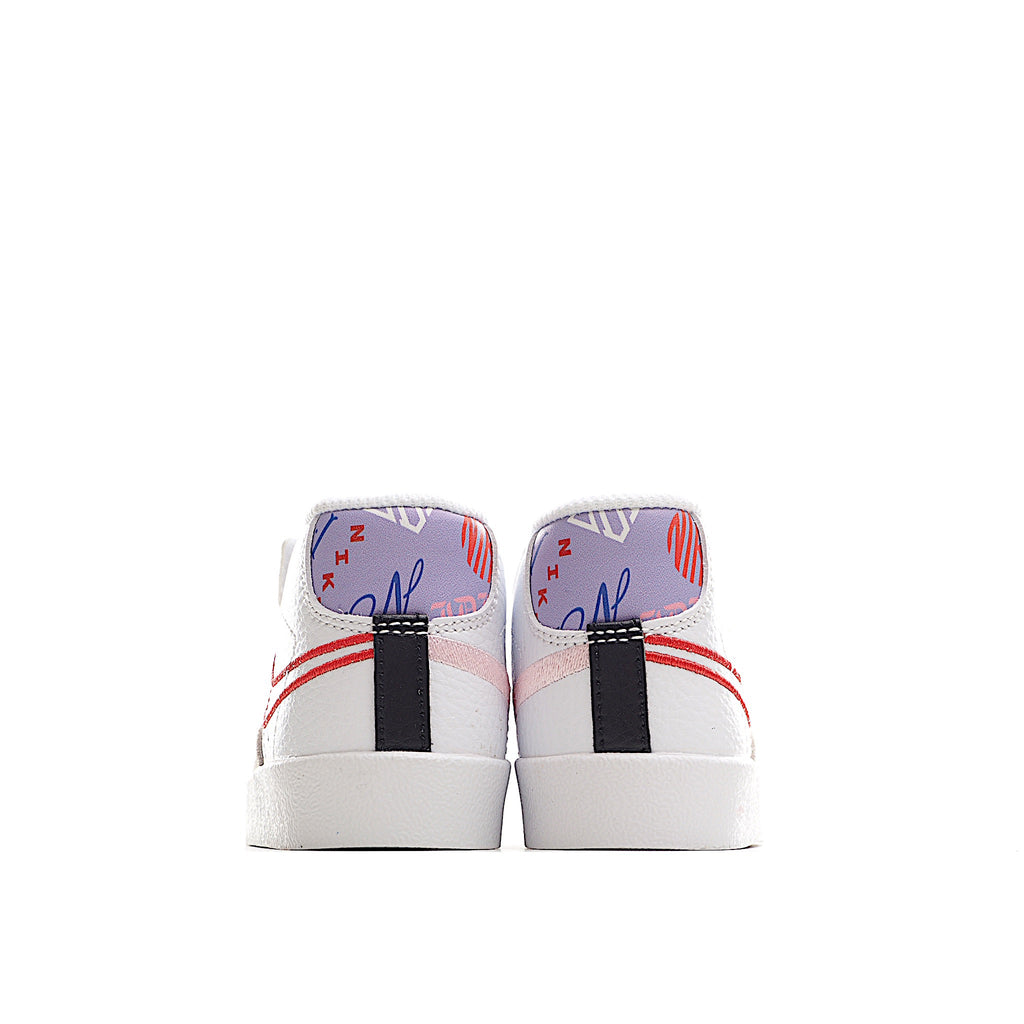 Trail Blazers high-top single dunk" white, red"