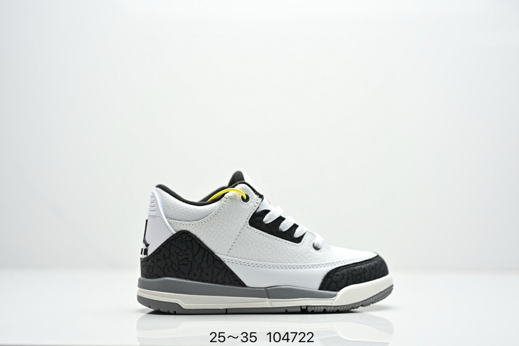 Joe 3" white, black"