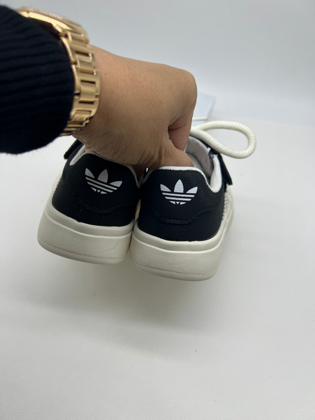 Adidas cute shell toe spring soft bottom sneakers " black"