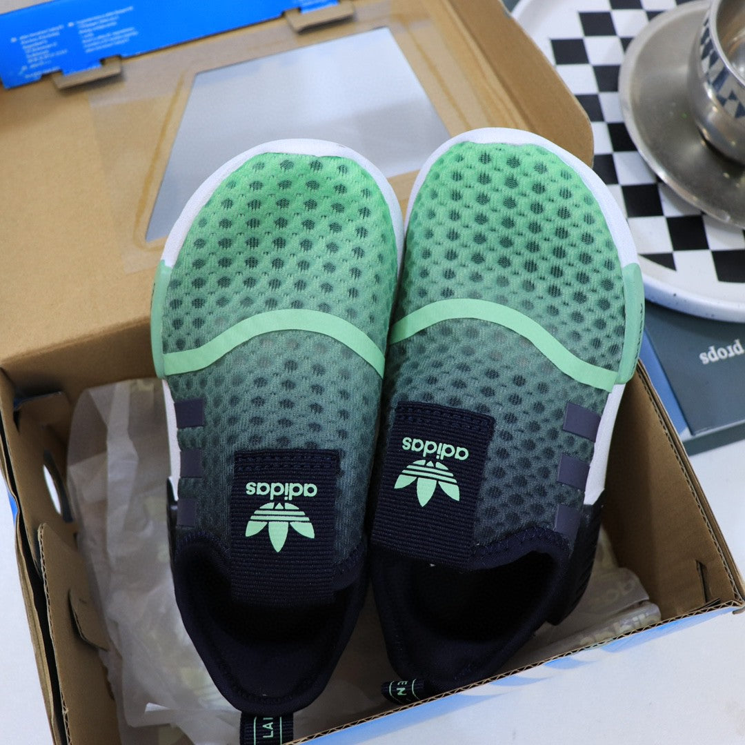 Adidas Candy Velcro Sandals "black, green"