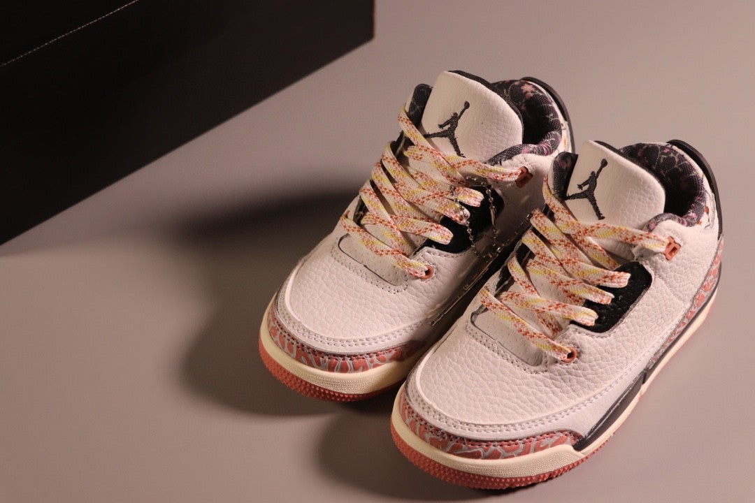 Jordan AJ3 children's shoes" white, cream, pink"