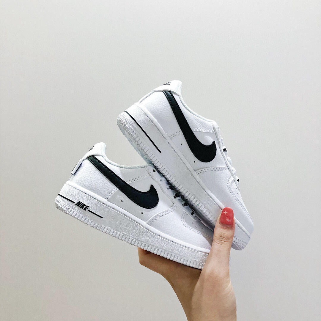 Air Force low-top lace-up sneakers" white"