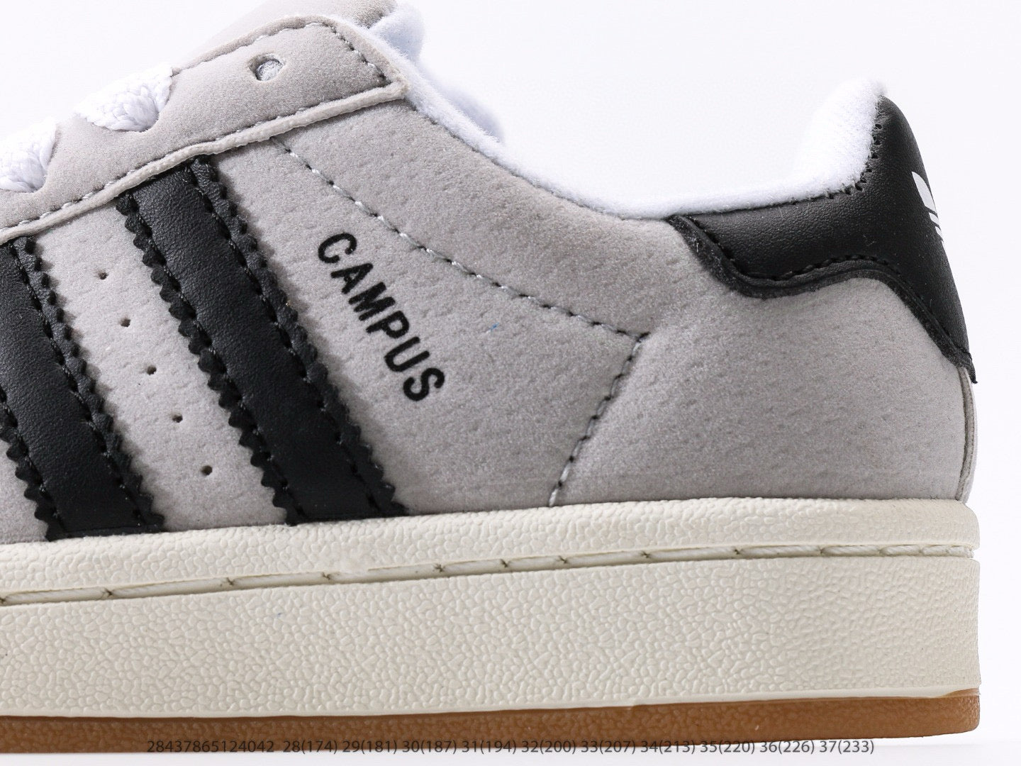 Adidas bread Dexter lace-up pig leather sneakers" gray"