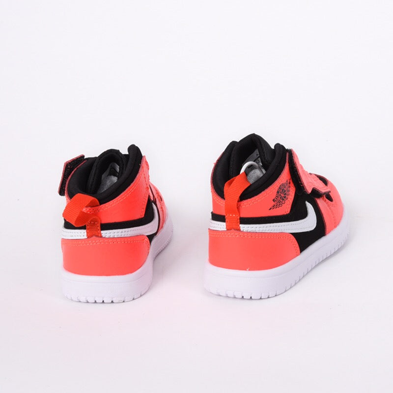 Jordan high top elastic band" black, bright orange"