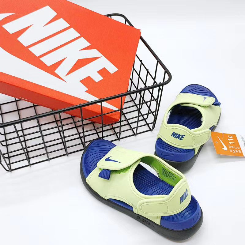 Nike fifth generation large breasted children's sandals "lime green"