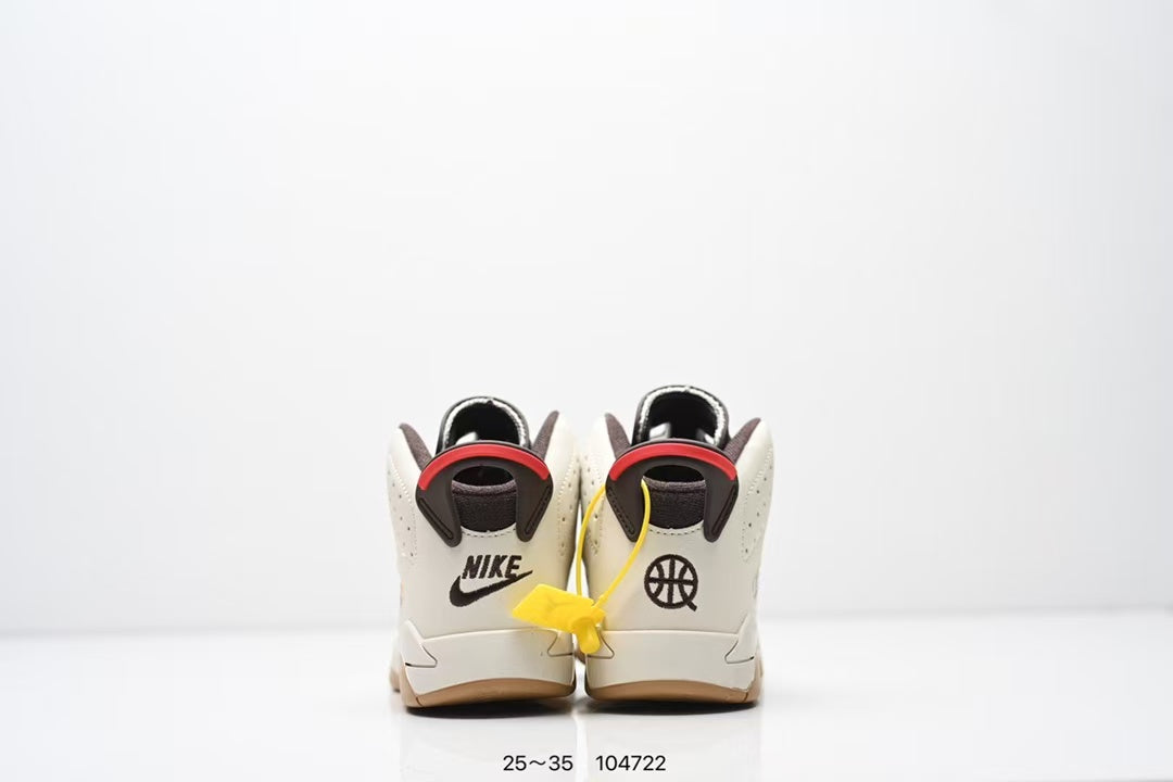 Joe 6 split leather children's shoes "cream, brown"