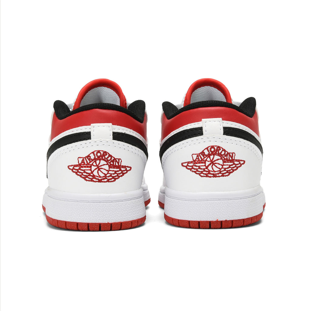 Qiaoyi low-top shoelaces" white, red"
