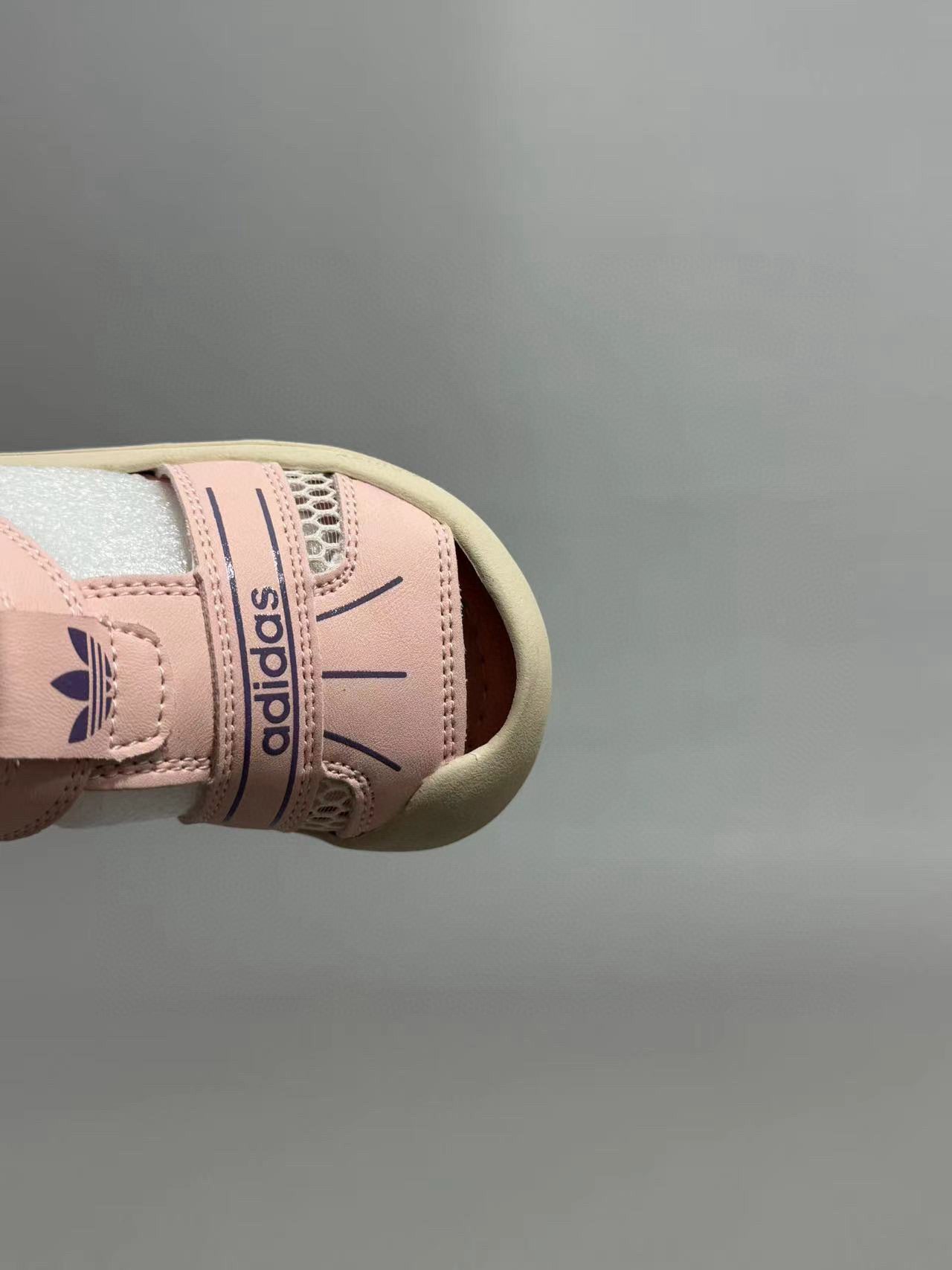 Adidas hollow Velcro sandals" pink"