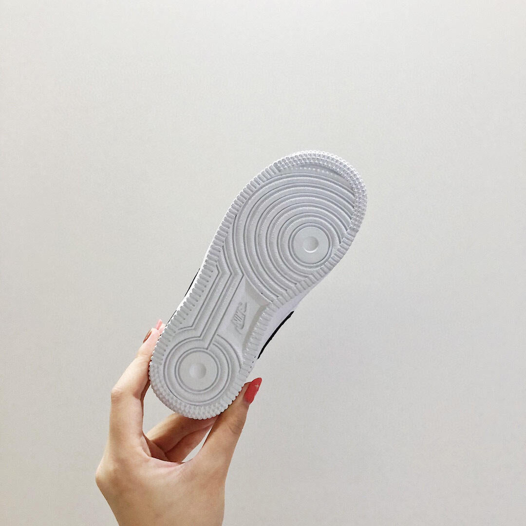 Air Force low-top lace-up sneakers" white"