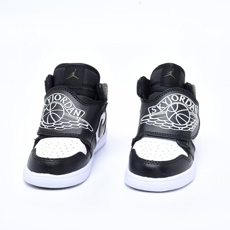 Jordan Wings Kids Shoes" white, black, olive green"